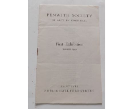 Penwith Society of Arts in Cornwall. First Exhibition, Summer 1949, printed James Lanham & Guido Morris.