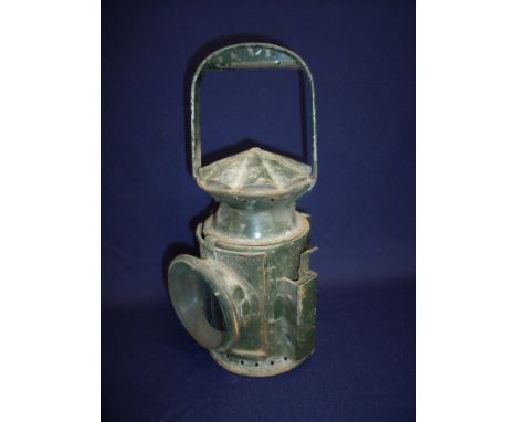 Railway hand lamp with plaque for Wakefields Birmingham 1945 with broad arrow mark 