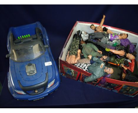 Large selection of Action Man items including various Action Men, jeep and accessories 