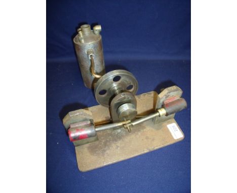 Vintage model steam engine and boiler 