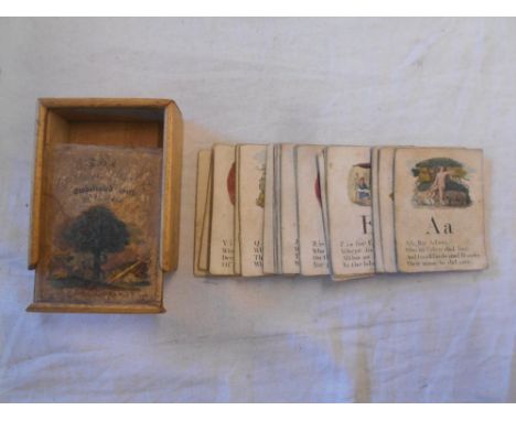 The Scripture Alphabet   The Scripture Alphabet Embelish'd with 26 Vignettes   26 cold. alphabet cards by R. Miller, St. Paul