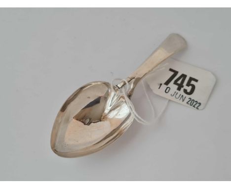 A caddy spoon with heart shaped bowl, Birmingham 1902 by IT