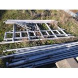 Aluminium scaffolding with wheels