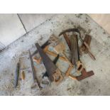 Various woodworking tools,