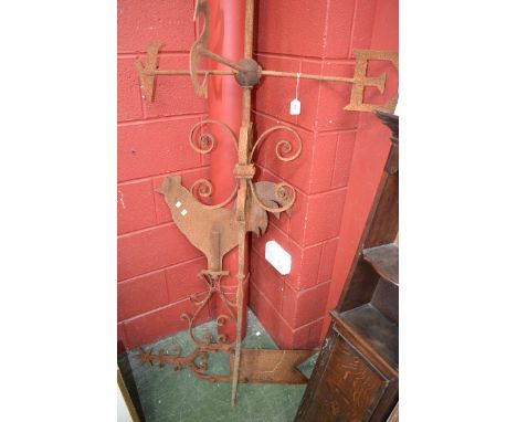 Architectural salvage- a large roof mounted Cockerel  weather vane