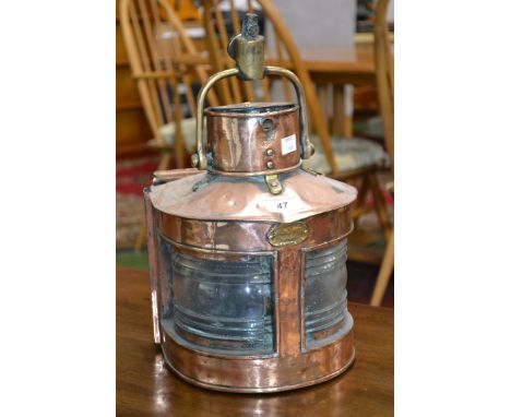 Telford, Grier, Mckay Glasgow 1924, Port-Starboard lamp