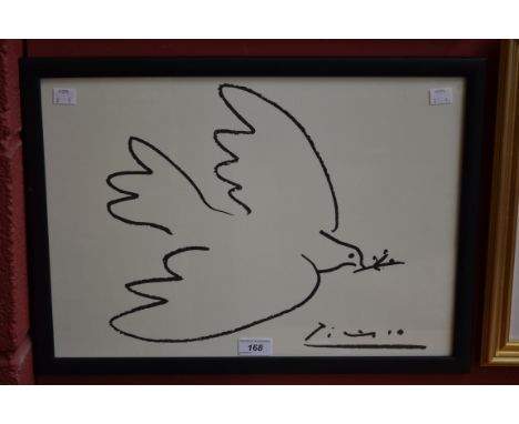 Pablo Picasso (1881-1973), after, Dove of Peace, screen print, 32.5cm x 46cm, framed  