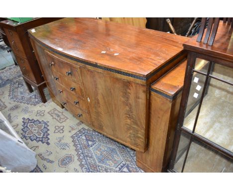 A mahogany bow front sideboard, c.1910