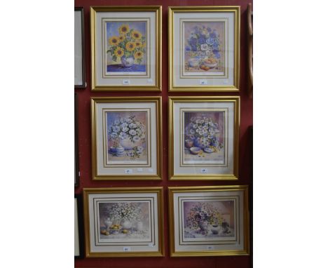 Tricia Hardwick, after
Pansies, signed in pencil, Limited
Edition print framed; others (6)