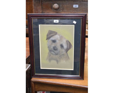 English school
watercolour and pastel
Portrait of a Terrier