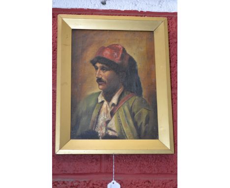 Lesley Johnson (early 20th century)
Portrait of an Italian Peasant
signed, oil on canvas, 29.5cm x 22cm 
