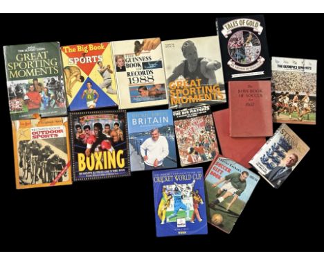 Book Collection various sports, includes Decade of World Soccer 1970-1980, Boxing The Definitive Illustrated guide to Boxing,
