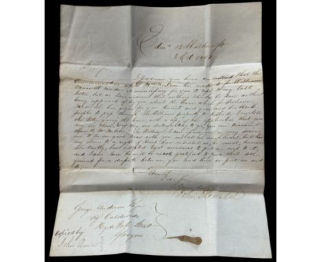 Vintage Correspondence Collection, Hand written letters and envelopes from 1881, 1875, 1848 and more, in blue folder. Ma yiel