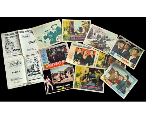 Vintage poster collection, includes What Price Glory 1952, The Valiant 1962, Play Dirty and more, 10 in collection appx. Show