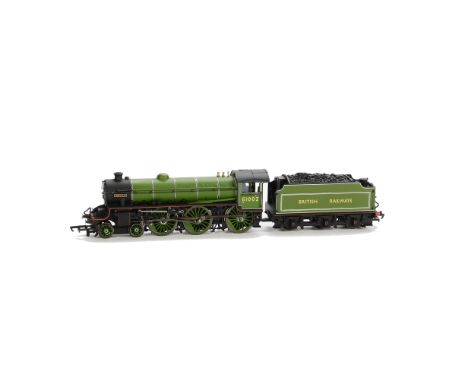 A Bachmann OO Gauge BR apple green B1 6OO01 'Impala', in original box, P, all driving wheels 'blown' and will need replacing,