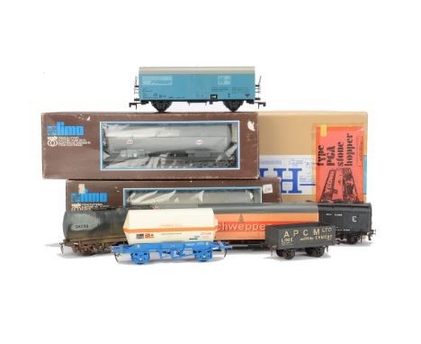 A Collection of Kit-Built and Lima O Gauge Freight Stock,  including an unmade PGA Hopper kit by RJH models, VG, unchecked, a