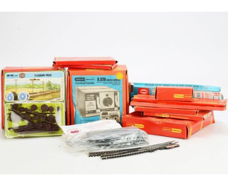 Tri-ang Hornby Peco and other Makers OO Gauge Buildings Track and Accessories, including R002 Village Station and R474 Termin