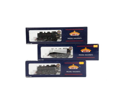 Bachmann OO Gauge BR lined black Ivatt Class 4 Steam Locomotives and Tenders, 43047', '43038' and '43096', all in original bo
