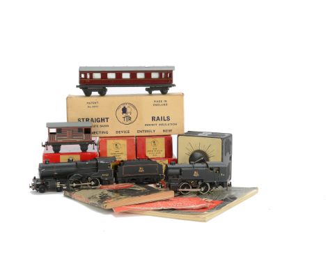 Trix Twin Railway OO Gauge 14v AC Trains, including BR black 'compound' 41162 and 0-4-0T 84, Pullman car, three BR maroon 9" 