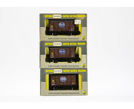 Wrenn OO Gauge Wagons, W5022A 'Fyffe's Banana Van x 3, first produced in 1987 during a packaging shortage, hence these are P3