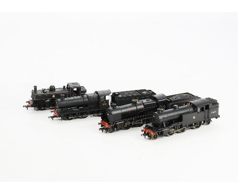 Bachmann OO Gauge BR black Steam Locomotives, unboxed, N Class 2-6-0 tender locomotive 31843 and 0-6-0 tender locomotive Coll