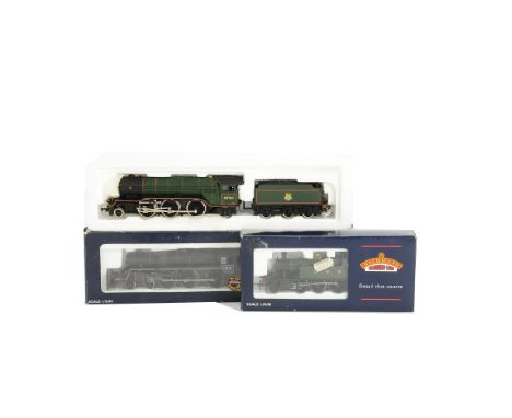 Bachmann OO Gauge Steam Locomotives, GWR green 45XX 2-6-2T 4550, BR green Class V2 60964 'Durham Light Infantry' and BR black