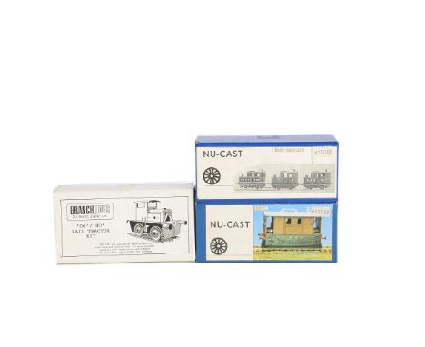Nu-Cast and Branch Line OO Gauge small Diesel and Tram Kits, NC 007 LNER J70 Tram with Tenshodo motor bogie, NC120/A Sentinel