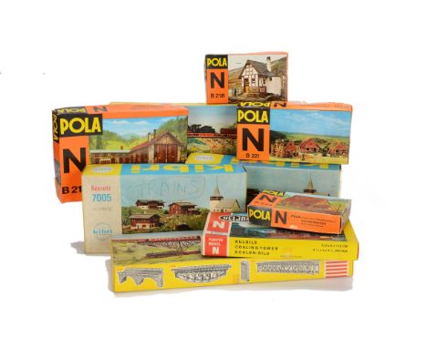 N Gauge Scenic Kits by various makers, Kibri 7005 (2, six kits in one box), 7003 (two kits in one box) and Level Crossing, Ar