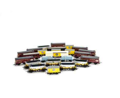 Tri-ang Hornby Wrenn Grafar Lima and other makers unboxed OO Gauge wagons, including Wrenn Fyffes Van (5), Hornby Palethorpes