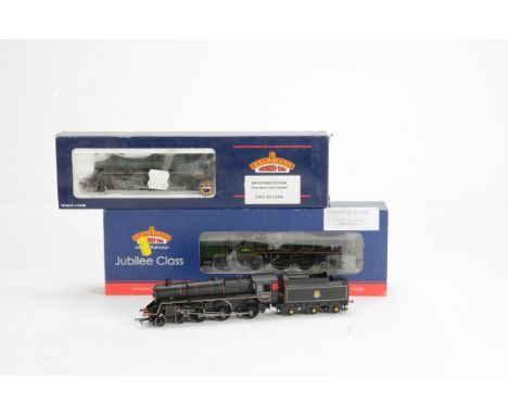 Bachmann OO Gauge BR Steam Locomotives and Tenders, BR green Jubilee Class 45611 'Hong Kong' , BR black Standard Class 5MT 73