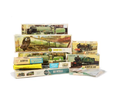 OO Gauge Model Railway Kits by Airfix and Ratio, including 'Evening Star' (2), Biggin Hill (2), Harrow (2), Mogul, Prairie, S