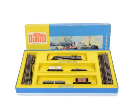 A Hornby-Dublo OO Gauge 2-Rail Train Set 2019 2-6-4 Tank goods set, comprising 80033 Tank Locomotive, four wagons, oval of tr