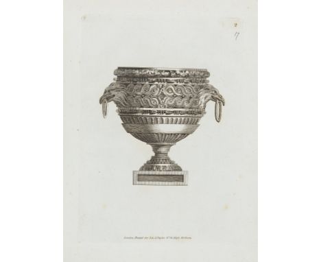 Vases.- Taylor (I. &amp; J. Taylor, publishers) [A collection of works on vases], comprising: A New Book of Vases, engraved t
