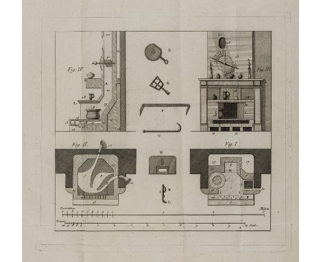 Household heating.- wood.- Cointeraux (François) Avis au Peuple sur l'Economie de son bois, first edition, 2 folding engraved