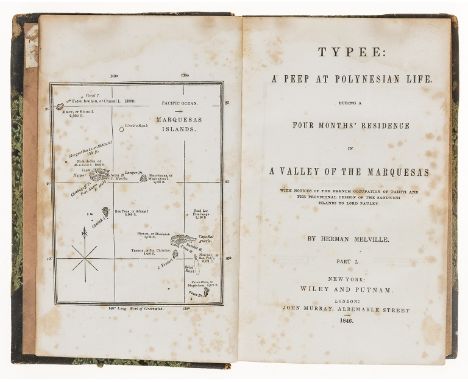 Polynesia.- Melville (Herman) Typee: a Peep at Polynesian Life During a Four Months' Residence in a Valley of the Marquesas, 