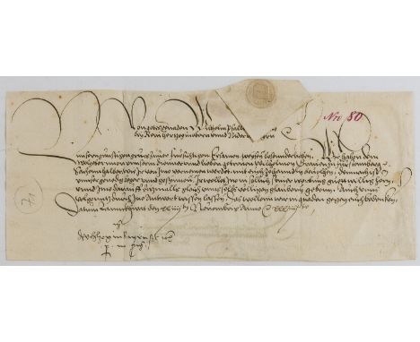 Germany.- Wilhelm IV (Duke of Bavaria from 1508 to 1550, 1493-1550) Letter to the Mayor and Council of the City of ?Ulm relat