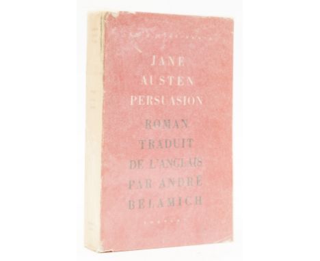 NO RESERVE Austen (Jane) Persuasion, translated by Andre Belamich, first French edition, one of 100 copies, original wrappers