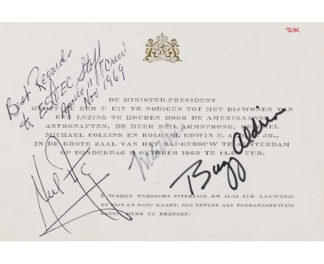 *** Please note, the description of this lot has changed ***Apollo 11.- The signatures of the Apollo 11 astronauts, likely in