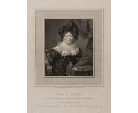 Limbless painter.- Biffin (Sarah), After. Miss S. Biffin. Born at East Quantox-head, near Bridgewater, Somersetshire. Without