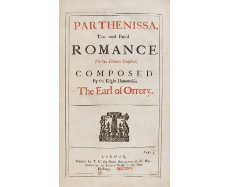 Orrery (Roger Boyle, Earl of) Parthenissa. That most Fam'd Romance, first edition, title in red and black, occasional very fa