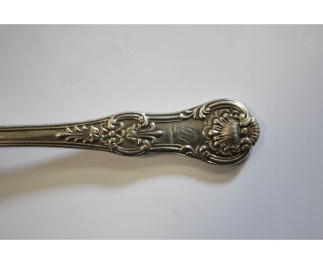 A matched part service of 19th century King's pattern (and variants) silver flatware' various makers and dates, comprising:- 
