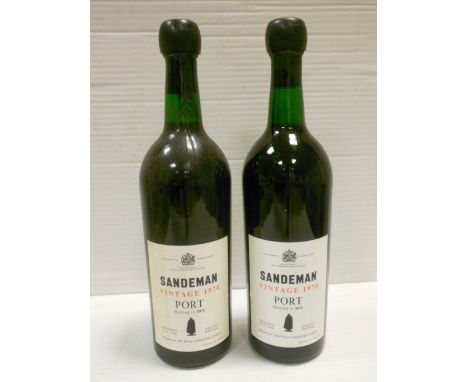 Sandeman Vintage Port 1970, two bottles  