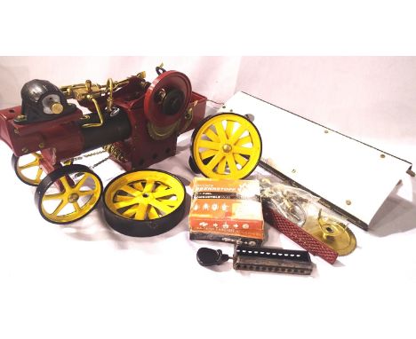 Wilesco Live Steam Engine, part disassembled, may be incomplete, suitable for spares or repair. P&amp;P Group 3 (£25+VAT for 