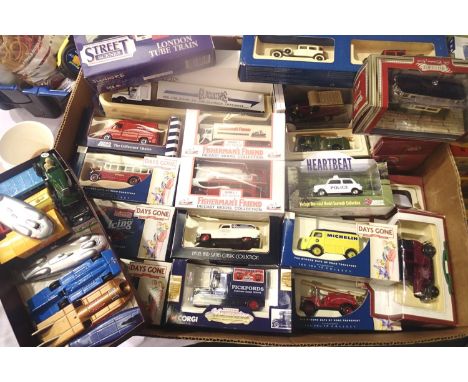 Approximately eighty assorted diecast vehicles, mostly Lledo Days Gone By and Vanguards. Mostly in very good - excellent cond