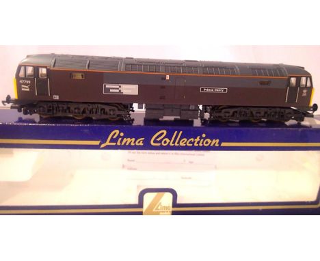 Lima class 47 diesel, 47799, Prince Henry Royal Claret Livery. Excellent condition, box with storage wear. P&amp;P Group 1 (£