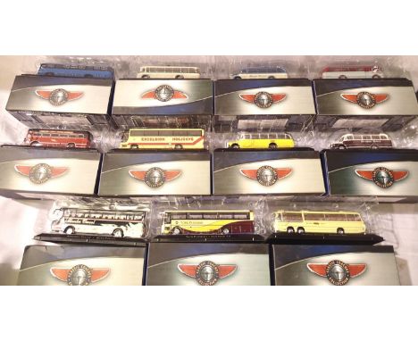 Eleven Atlas Editions Classic Coaches Collection, excellent condition, boxed. P&amp;P Group 2 (£18+VAT for the first lot and 