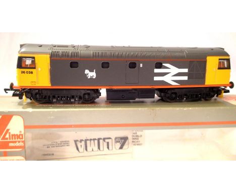 Lima class 26 diesel 26038, grey, excellent condition. Box with wear. P&amp;P Group 1 (£14+VAT for the first lot and £1+VAT f