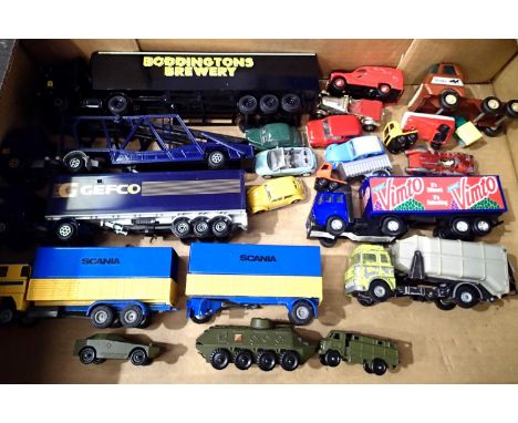 Selection of unboxed diecast vehicles, Tekno, Dinky, Majorette etc. Mostly in good condition. P&amp;P Group 2 (£18+VAT for th