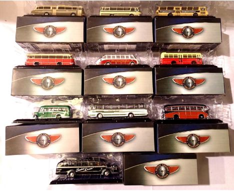 Ten Atlas Editions Classic Coaches Collection in excellent condition, boxed. P&amp;P Group 2 (£18+VAT for the first lot and £