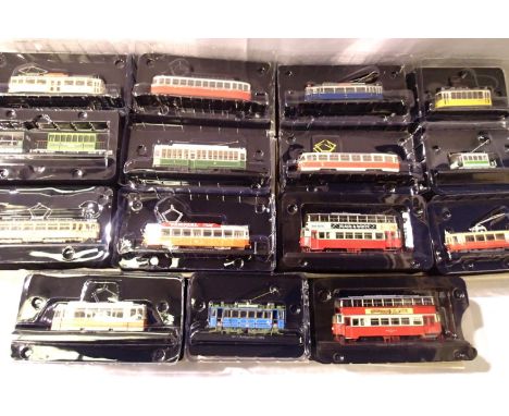 Fifteen Atlas Editions Trams Collection, excellent condition, boxed. P&amp;P Group 3 (£25+VAT for the first lot and £5+VAT fo